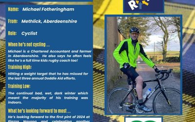 James Milne sponsors cycle team to raise funds to tackle MND